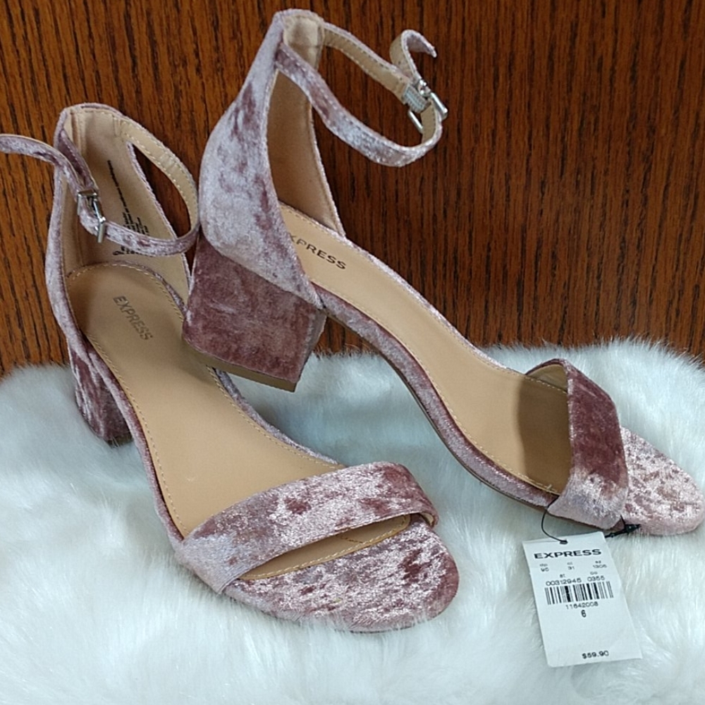 Mauve Velvet Express Heels